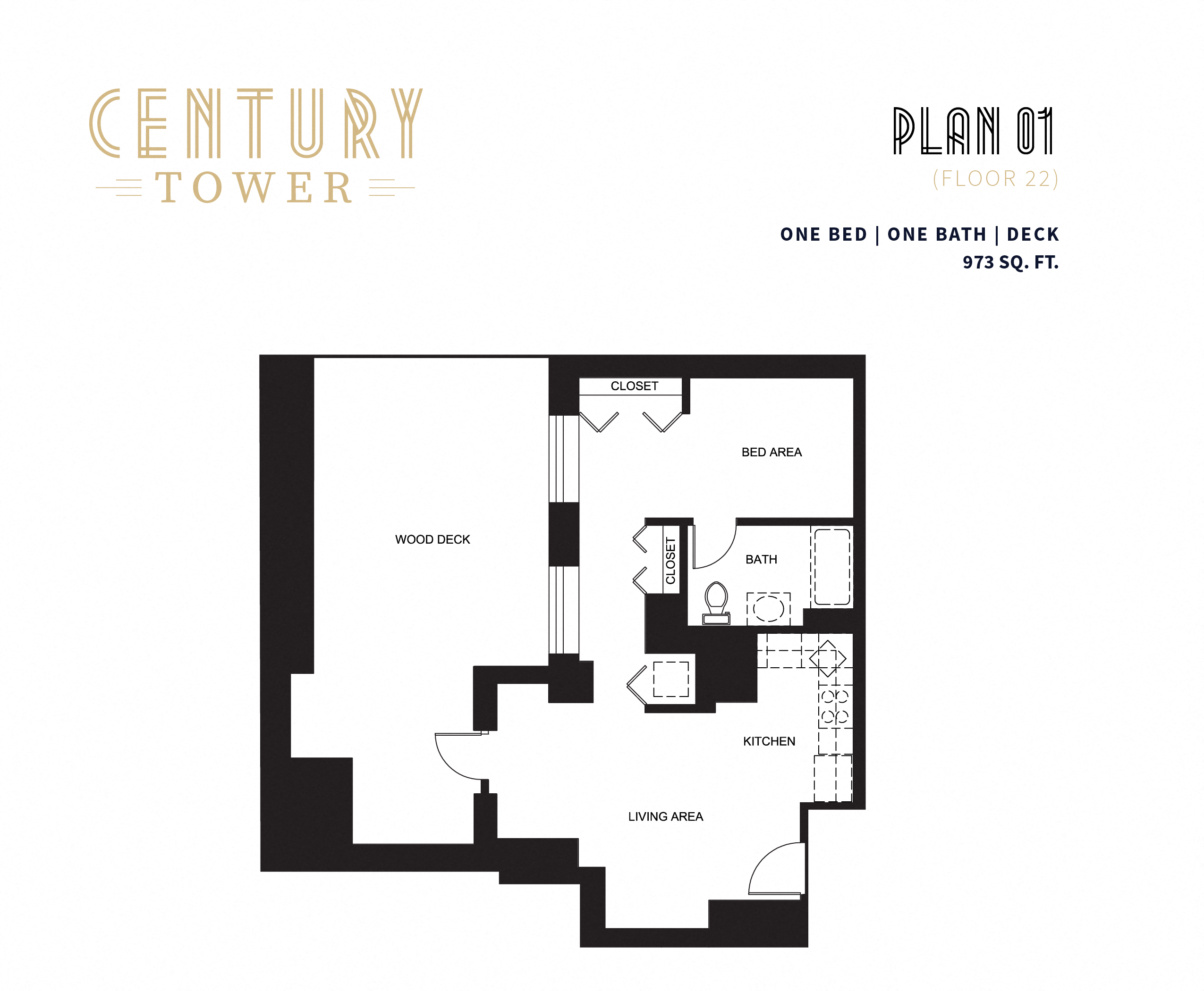 1 Bedroom Floor Plan